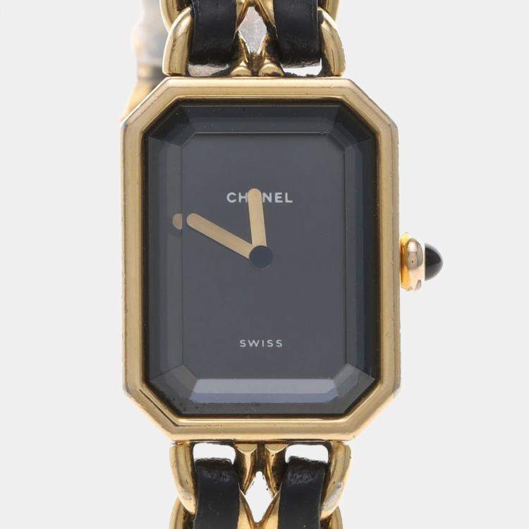 Pre Owned Chanel Premiere Quartz Gold-Plated Stainless Steel Women's Wristwatch 20 mm