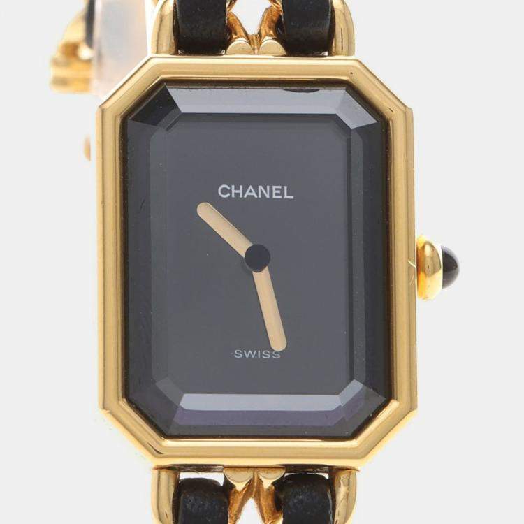 Pre Owned Chanel Premiere Quartz Gold-Plated Stainless Steel Women's Wristwatch 20*26 mm