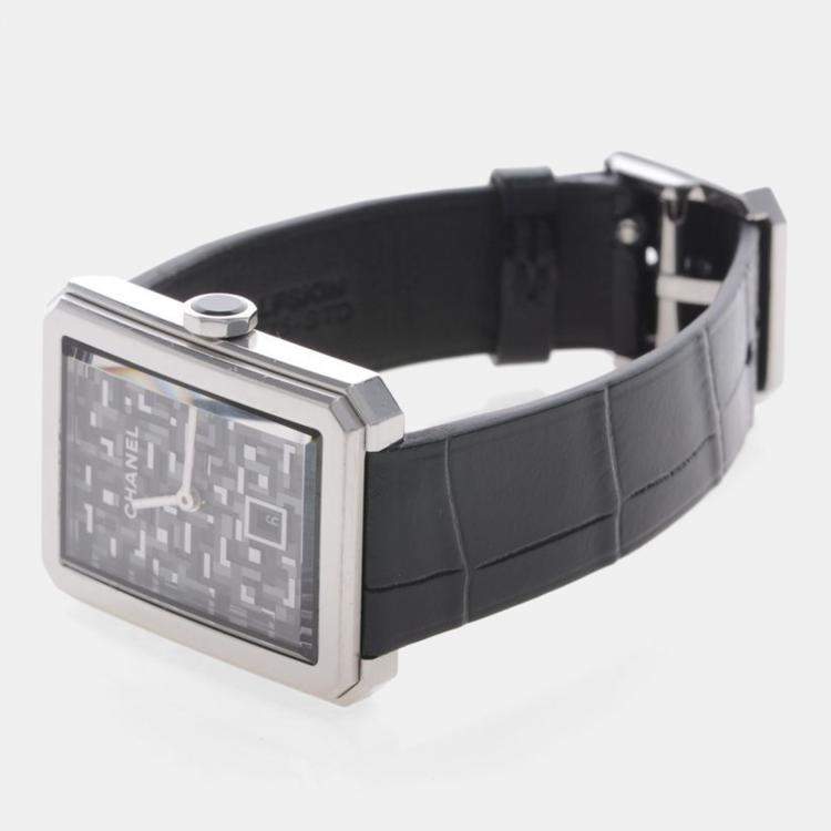 Pre Owned Chanel Boyfriend Quartz Stainless Steel Women's Wristwatch 27 mm