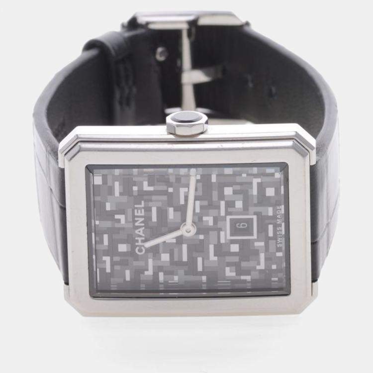 Pre Owned Chanel Boyfriend Quartz Stainless Steel Women's Wristwatch 27 mm