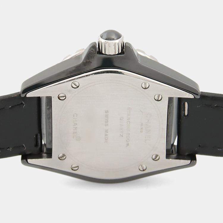 Pre Owned Chanel J12 Quartz Ceramic Stainless Steel Women's Wristwatch 34 mm