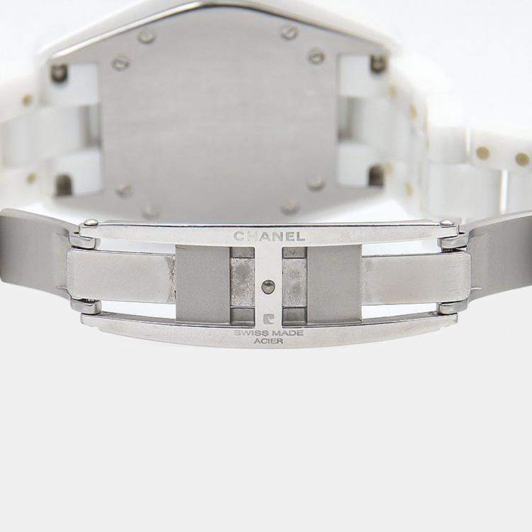Pre Owned Chanel J12 Quartz Ceramic Stainless Steel Women's Wristwatch 34 mm