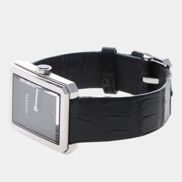 Pre Owned Chanel Boyfriend Quartz Stainless Steel Women's Wristwatch 27 mm