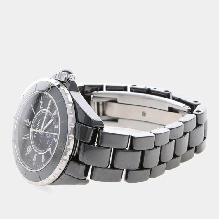 Pre Owned Chanel J12 Automatic Ceramic Stainless Steel women's Wristwatch 39 mm