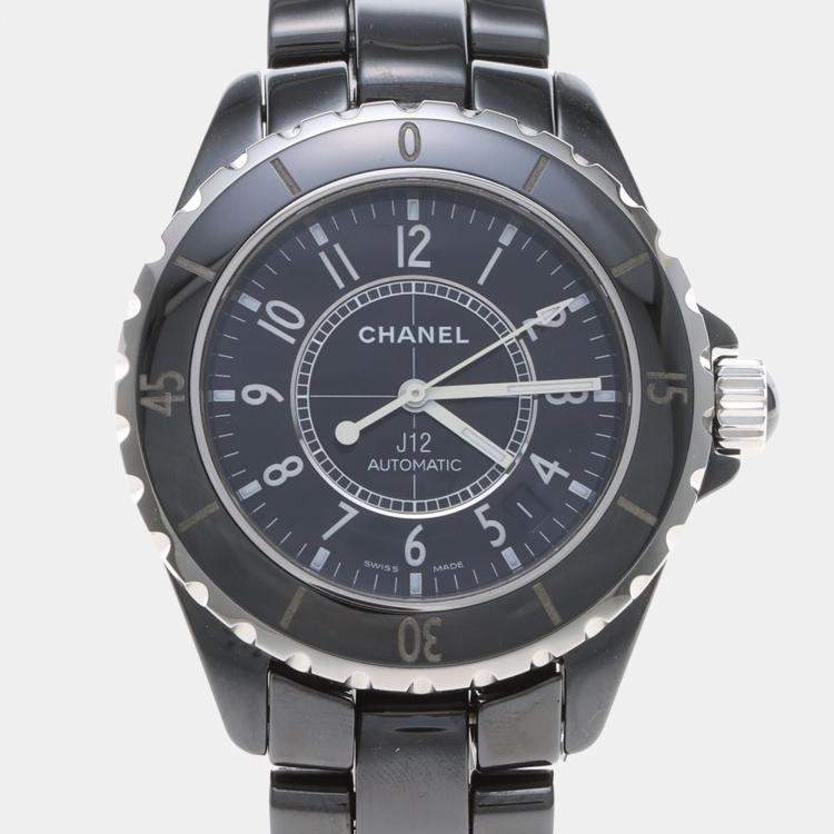 Pre Owned Chanel J12 Automatic Ceramic Stainless Steel women's Wristwatch 39 mm