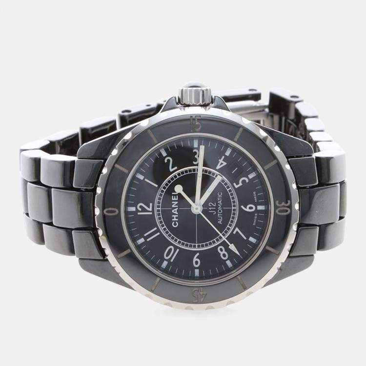 Pre Owned Chanel J12 Automatic Ceramic Stainless Steel women's Wristwatch 39 mm