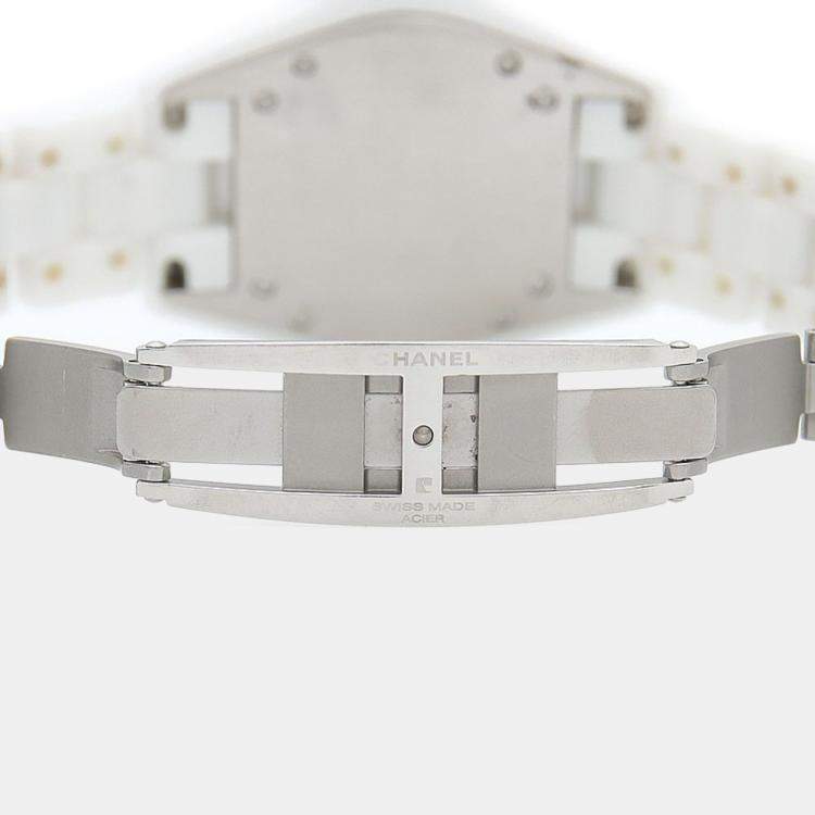 Pre Owned Chanel J12 Quartz Ceramic Stainless Steel Women's Wristwatch 34 mm