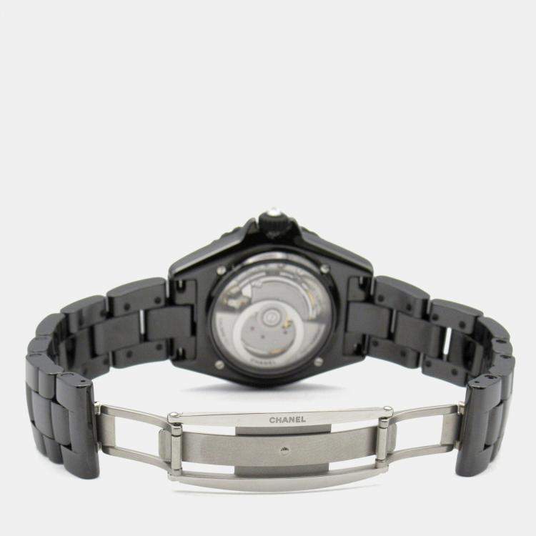 Pre Owned Chanel Mademoiselle H9761 Automatic Black Stainless Steel Women's Wristwatch 39 mm