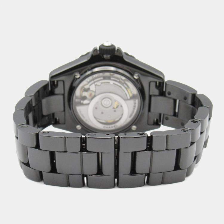 Pre Owned Chanel Mademoiselle H9761 Automatic Black Stainless Steel Women's Wristwatch 39 mm