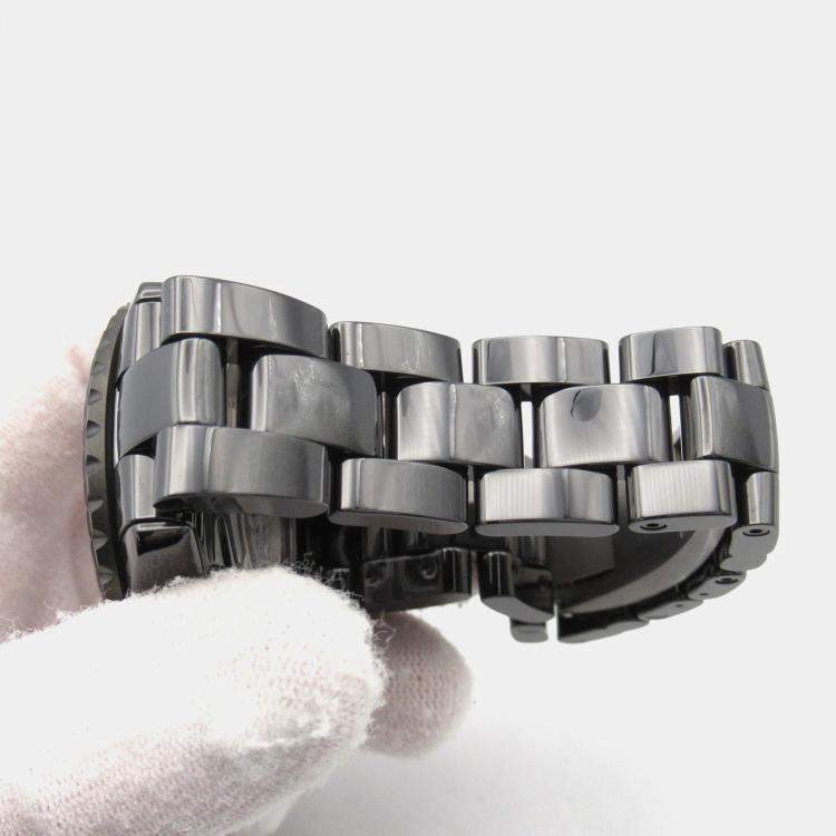 Pre Owned Chanel Mademoiselle H9761 Automatic Black Stainless Steel Women's Wristwatch 39 mm