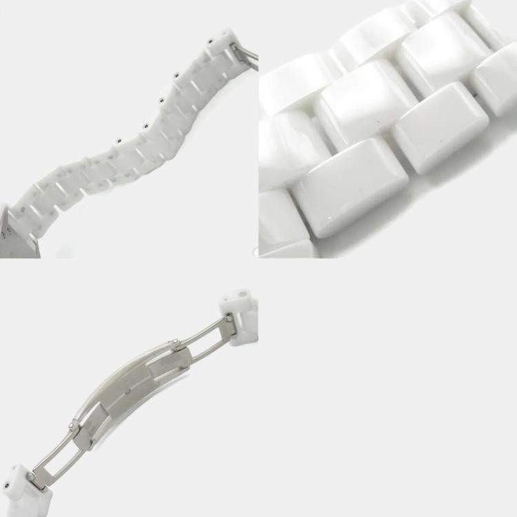 Pre Owned Chanel J12 H3404 Automatic White Ceramic Women's Wristwatch 39 mm