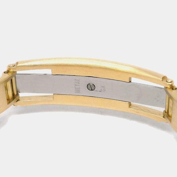 Pre Owned Chanel Mademoiselle Y.N.118910 Quartz 18k Yellow Gold Women's Wristwatch 23 mm