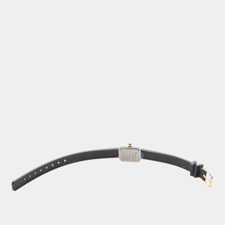 Pre Owned Chanel Premiere Diamond Quartz 18K Yellow Gold Titanium Women's Wristwatch 15.5 mm