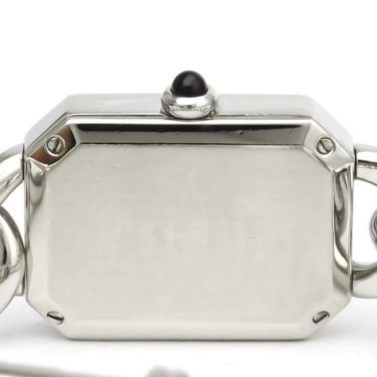 Pre Owned Chanel Black Stainless Steel Premiere H0452 Quartz Women's Wristwatch 20 MM