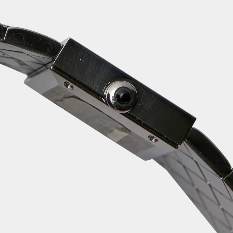 Pre Owned Chanel Black Stainless Steel Metalasse H0009 Women's Wristwatch 19 mm