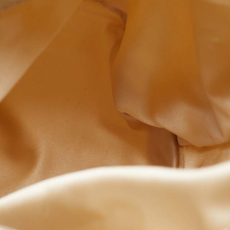 مملوكة مسبقًا Charles & Keith Light Cream Beaded Chain Bucket Bag