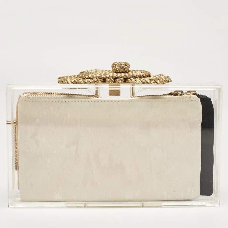 Charlotte olympia clear clutch sale