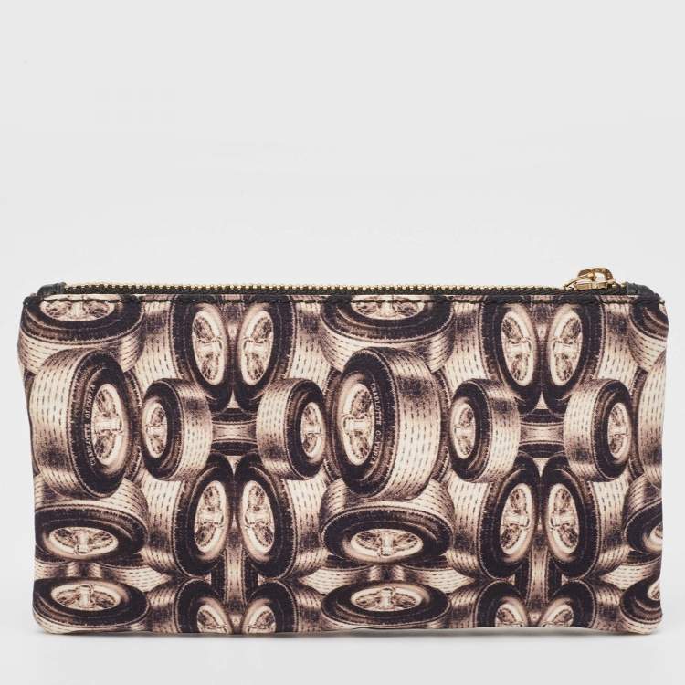 Pre Owned Charlotte Olympia Multicolor Printed Fabric Zip Pouch
