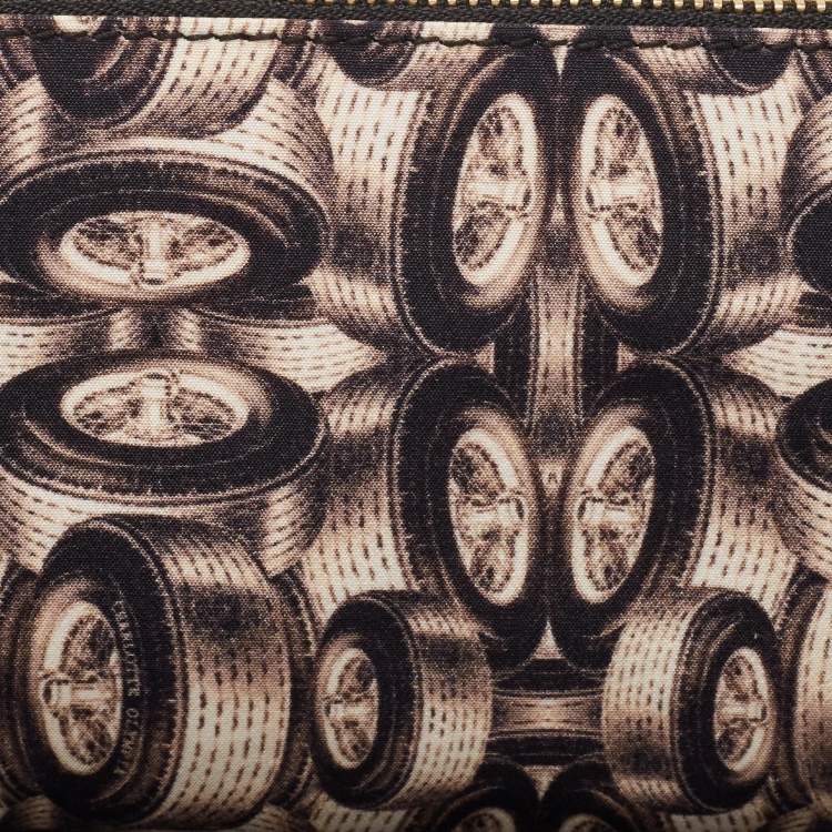 Pre Owned Charlotte Olympia Multicolor Printed Fabric Zip Pouch