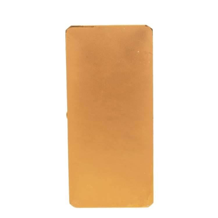 Pre Owned Charlotte Olympia Gold Metal Clutch