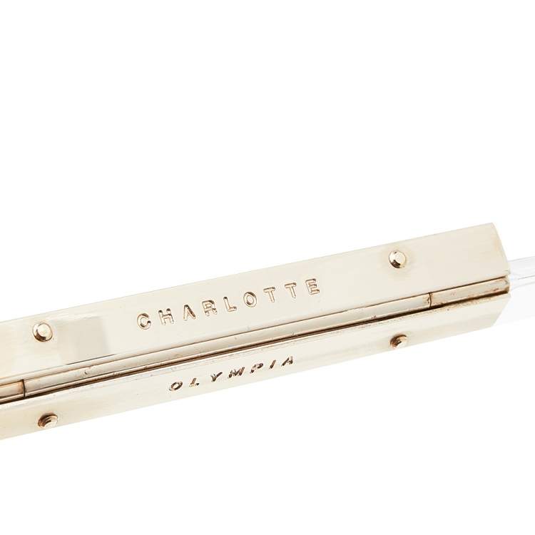 Pre Owned Charlotte Olympia Clear Perspex Pandora Classic Box Clutch