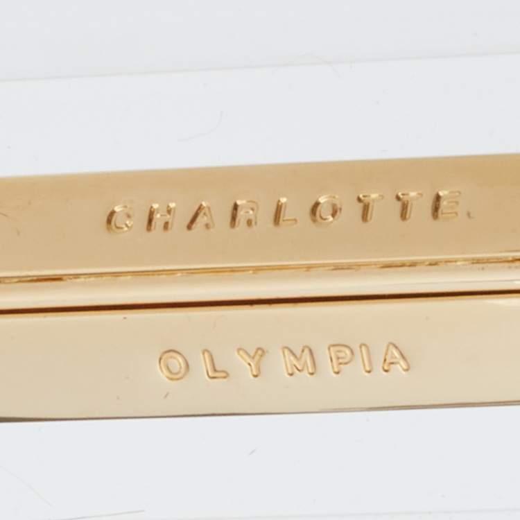 مملوكة مسبقًا Charlotte Olympia White Clear Perspex Box Clutch