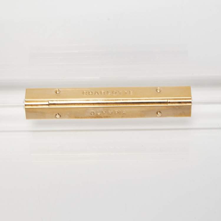 Pre Owned Charlotte Olympia Clear Perspex Pandora Royal Box Clutch