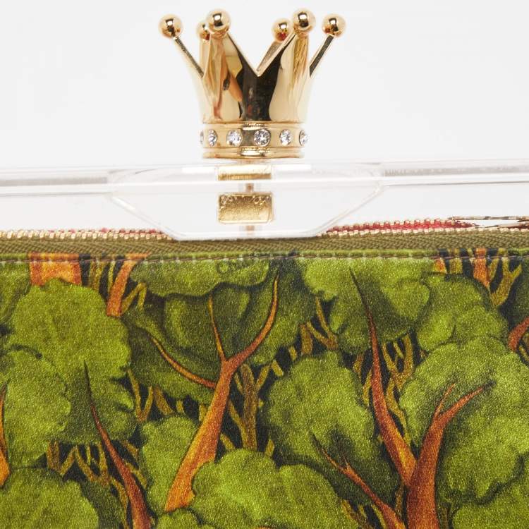 Pre Owned Charlotte Olympia Clear Perspex Pandora Royal Box Clutch
