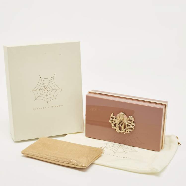 مملوكة مسبقًا Charlotte Olympia Lilac Perspex Virgo Zodiac Pandora Box Clutch
