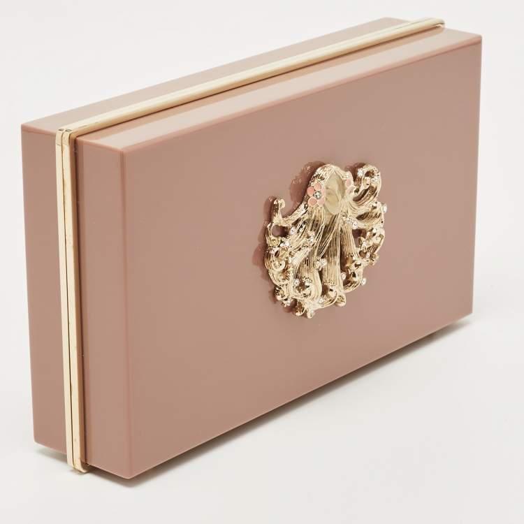 مملوكة مسبقًا Charlotte Olympia Lilac Perspex Virgo Zodiac Pandora Box Clutch