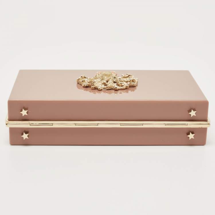 مملوكة مسبقًا Charlotte Olympia Lilac Perspex Virgo Zodiac Pandora Box Clutch