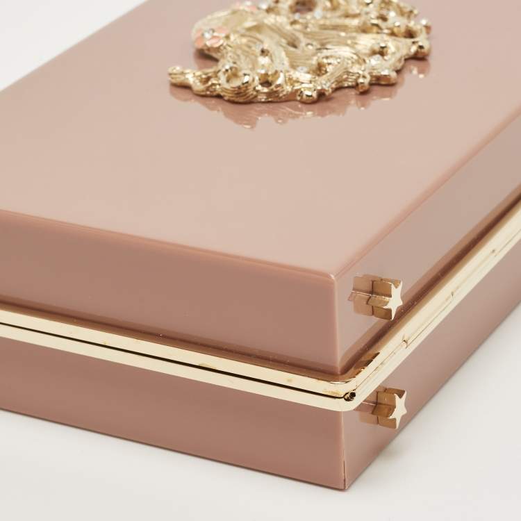 مملوكة مسبقًا Charlotte Olympia Lilac Perspex Virgo Zodiac Pandora Box Clutch