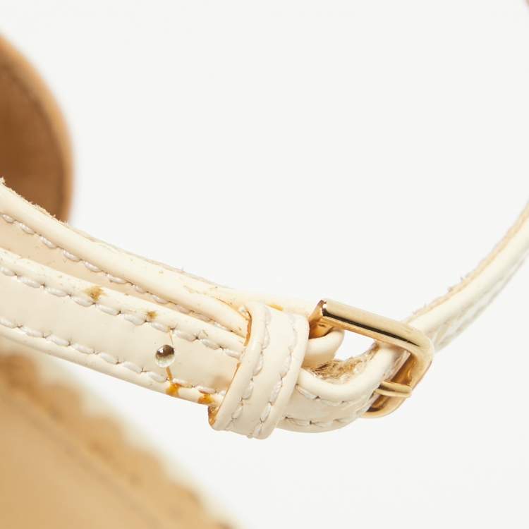 Pre Owned Charlotte Olympia Tricolor Patent Leather Ice Cream Cone-Heel d'Orsay Pumps Size 37