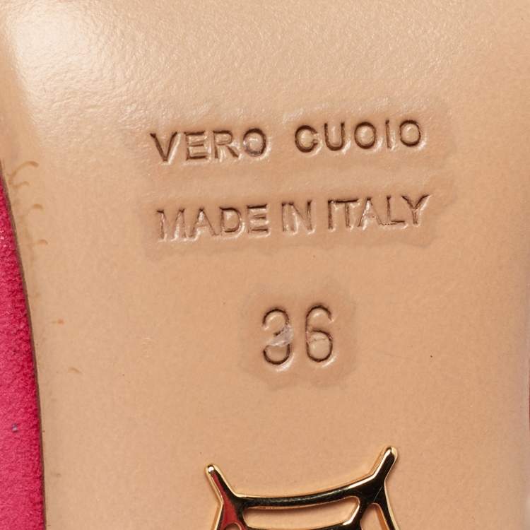 Pre Owned Charlotte Olympia Pink Suede Platform Pumps Size 36