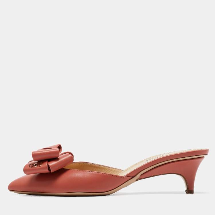 Charlotte Olympia Pink Satin Sophie Mules Size 38.5 Charlotte Olympia The Luxury Closet