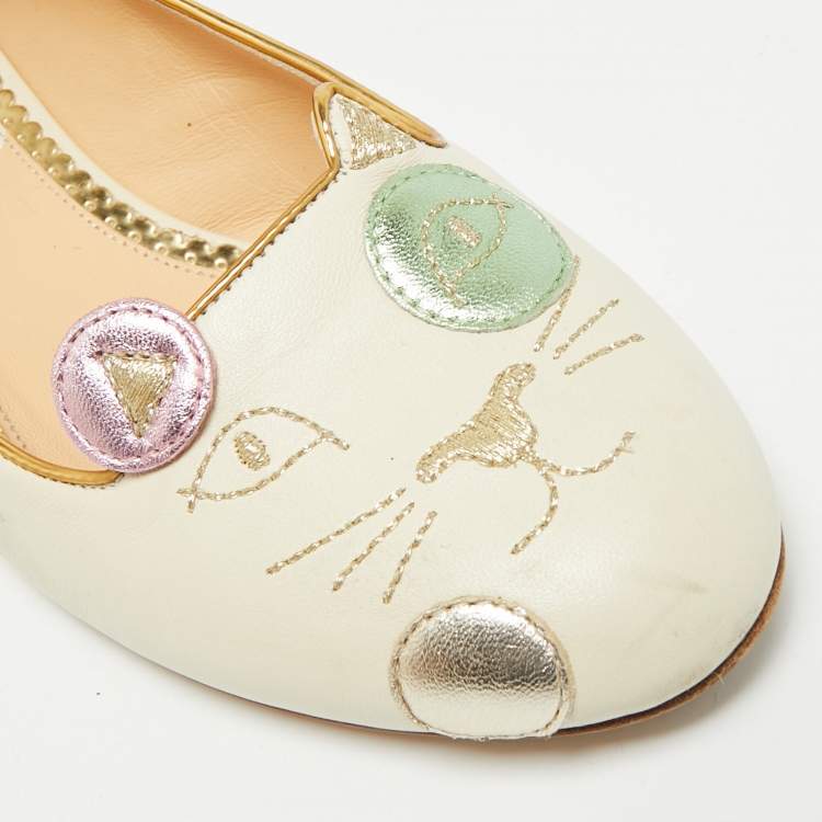 مملوكة مسبقًا حذاء باليرينا شارلوت أوليمبيا فيلفت أحمر سبايدر مقاس 38