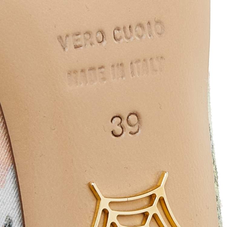 Pre Owned Charlotte Olympia Multicolor Discover Brazil Print Canvas Dolores Ankle Strap Platform Pumps Size 39