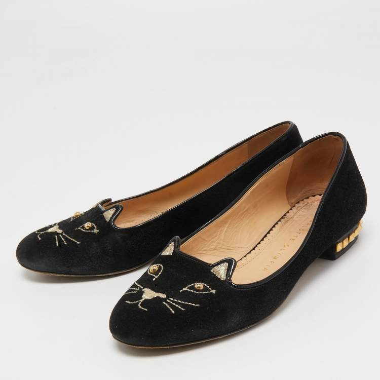 Charlotte olympia sales kitty flats sizing