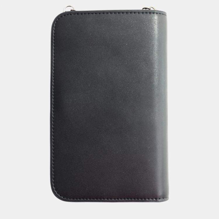 Pre Owned Charriol Black Leather  Mobile Accessories