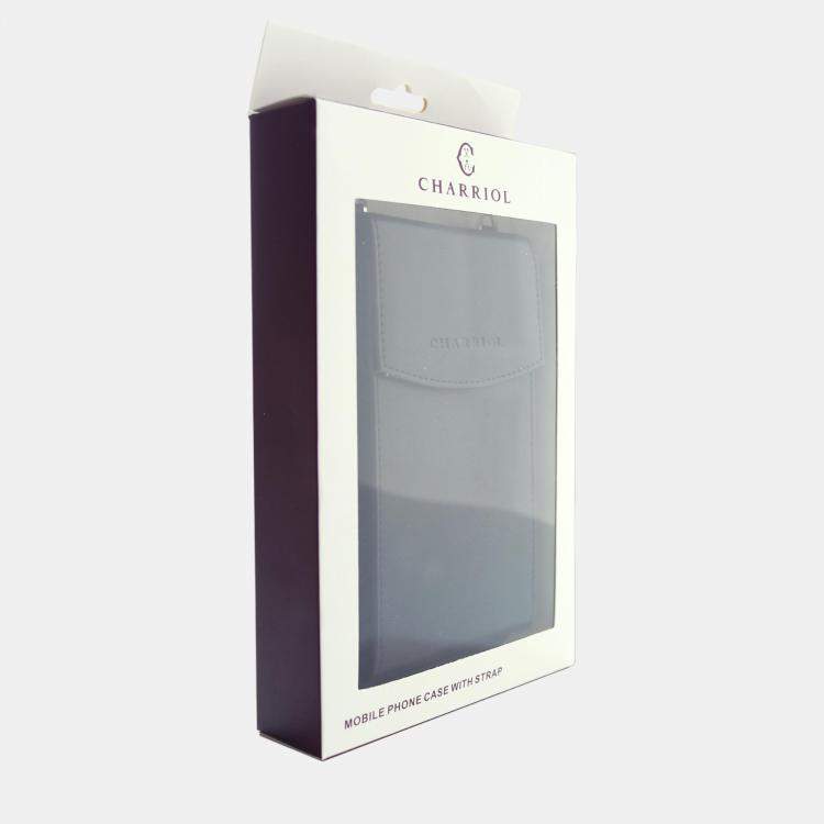 Pre Owned Charriol Black Leather  Mobile Accessories