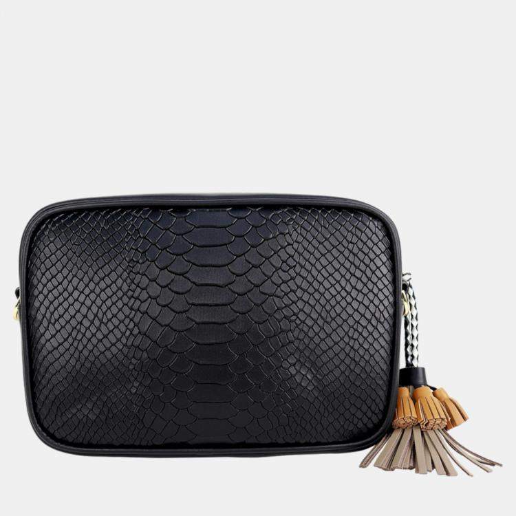 Pre Owned Charriol Black Leather Palais Royal Crossbody bag