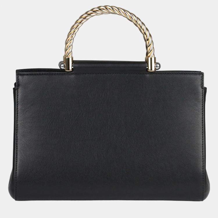 Pre Owned Charriol Black Leather MARIE OLGA Handbag