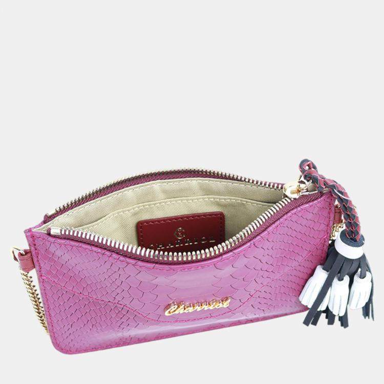 Pre Owned Charriol Mulberry Leather PALAIS ROYAL Clutch Bag