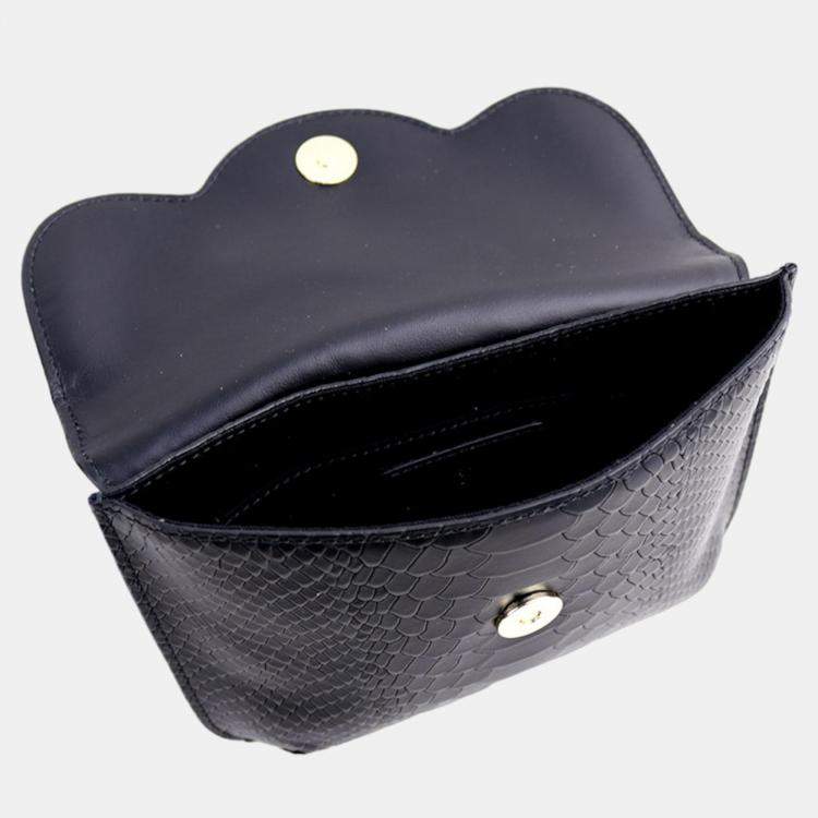 Pre Owned Charriol Black Leather PALAIS ROYAL Clutch Bag