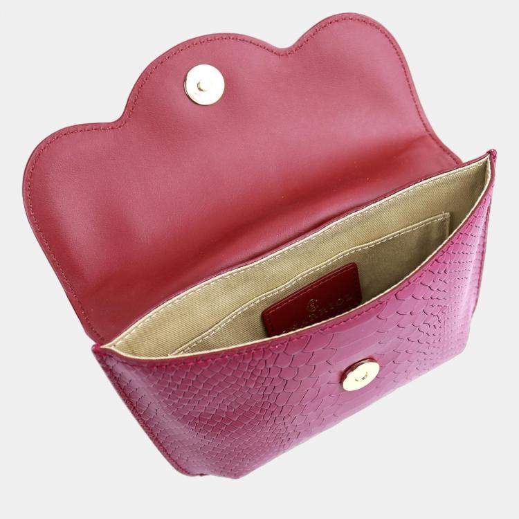Pre Owned Charriol Mulberry Leather PALAIS ROYAL Clutch Bag