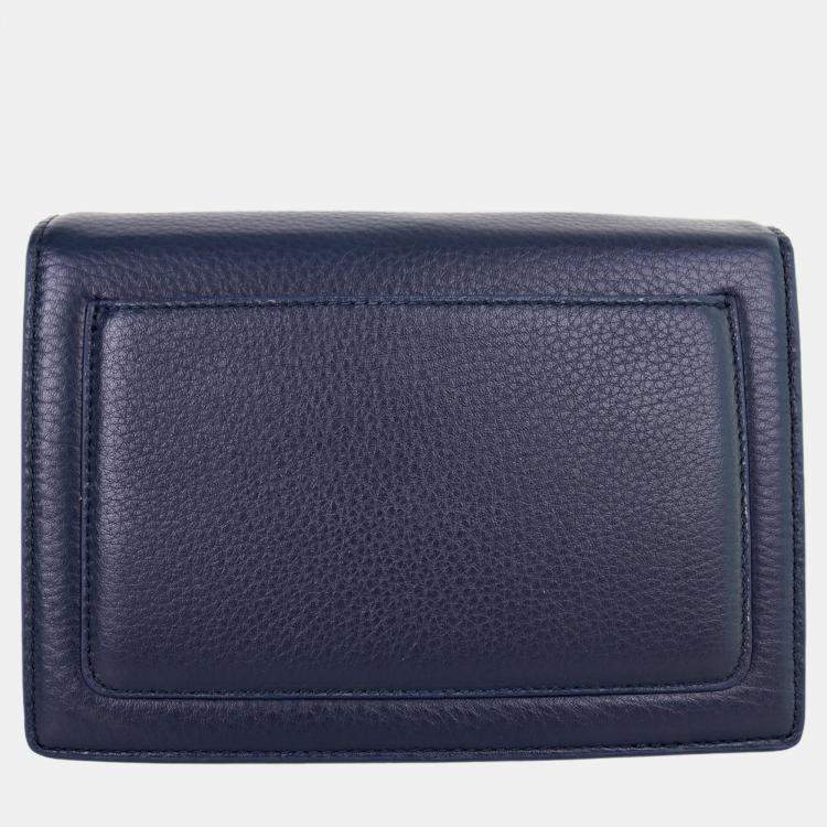 Pre Owned Charriol Navy Leather Twilight Handbag