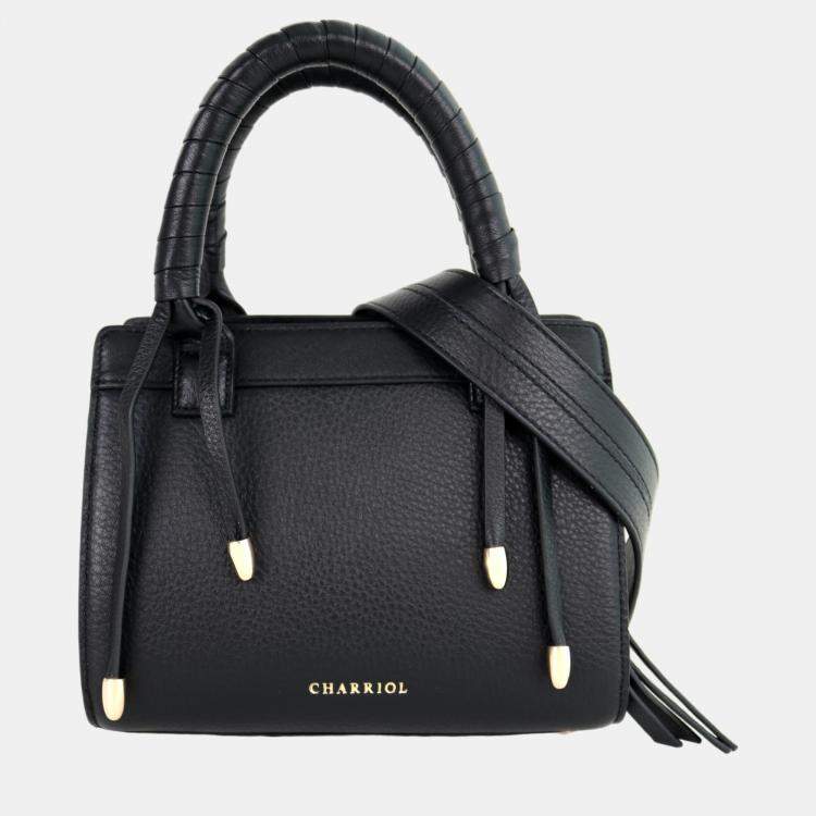 Pre Owned Charriol Black  Leather Forever Handbag