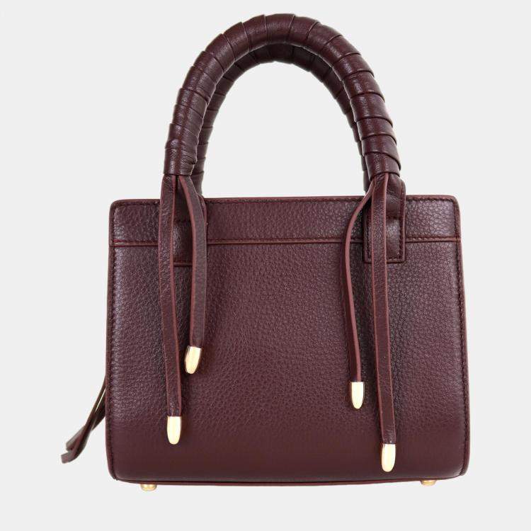Pre Owned Charriol Chocolate Leather Forever Handbag
