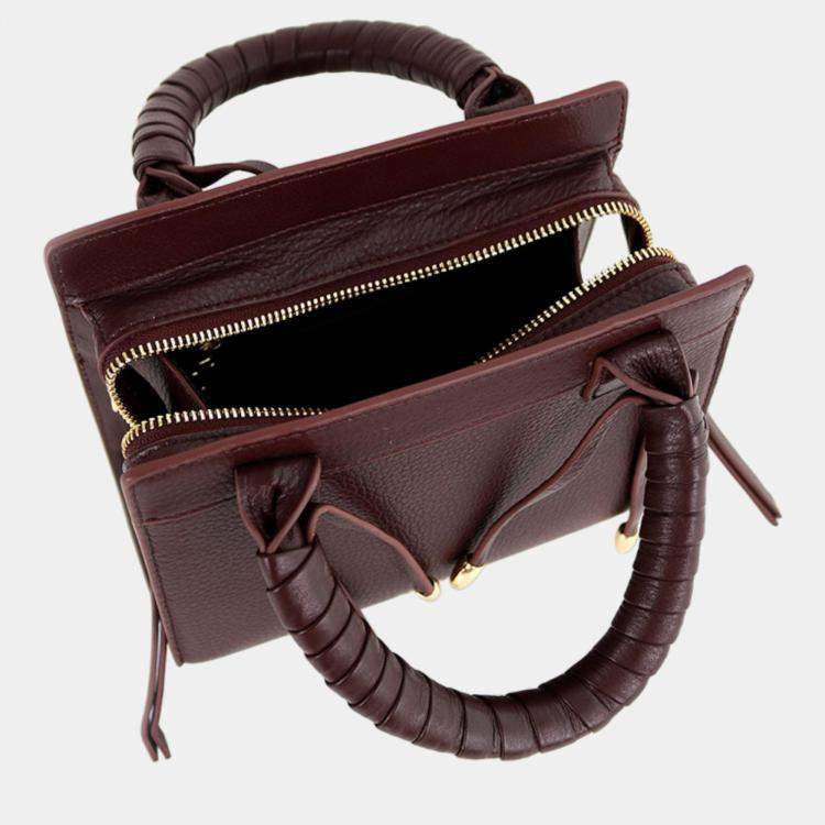 Pre Owned Charriol Chocolate Leather Forever Handbag