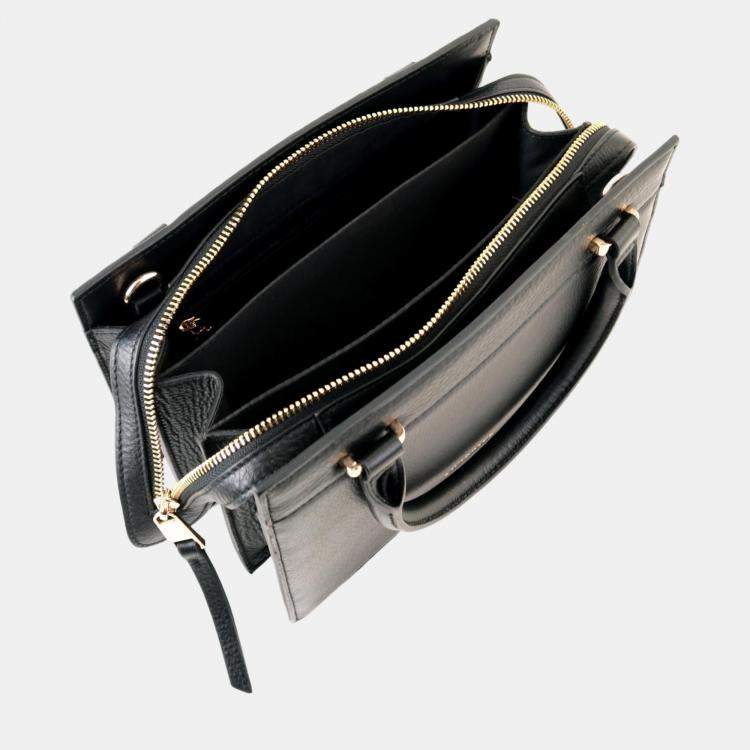 Pre Owned Charriol Black Leather Forever Handbag